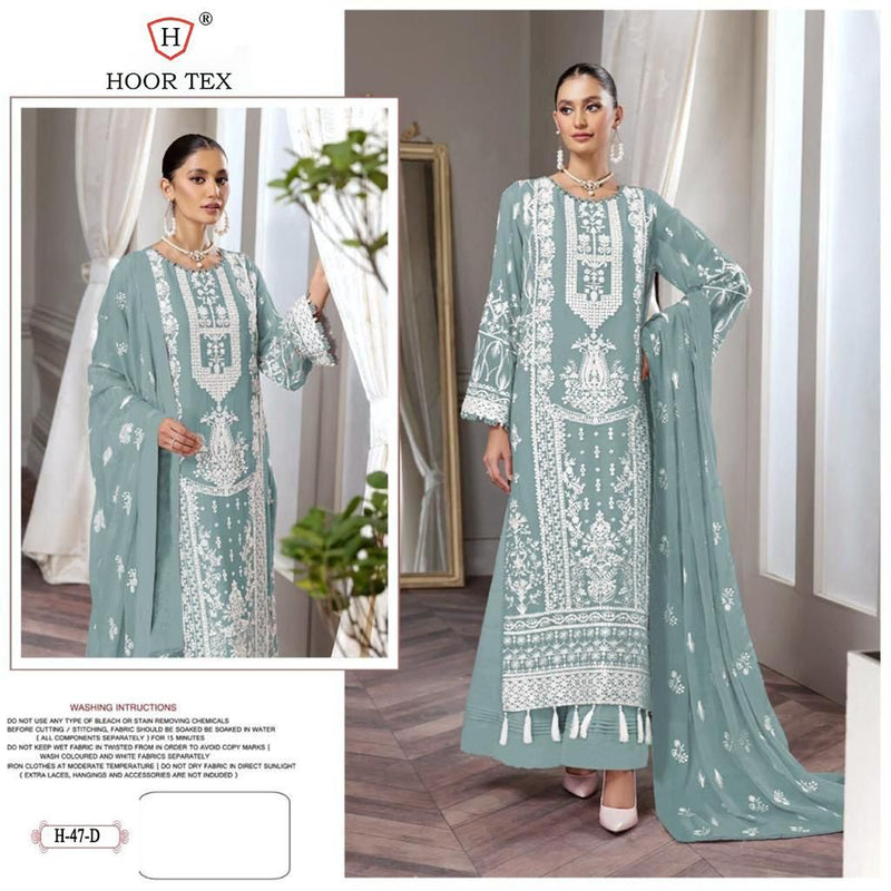 Hoor Tex Fno H 47 D Georgette With Beautiful Work Stylish Designer Festive Wear Fancy Salwar Kameez