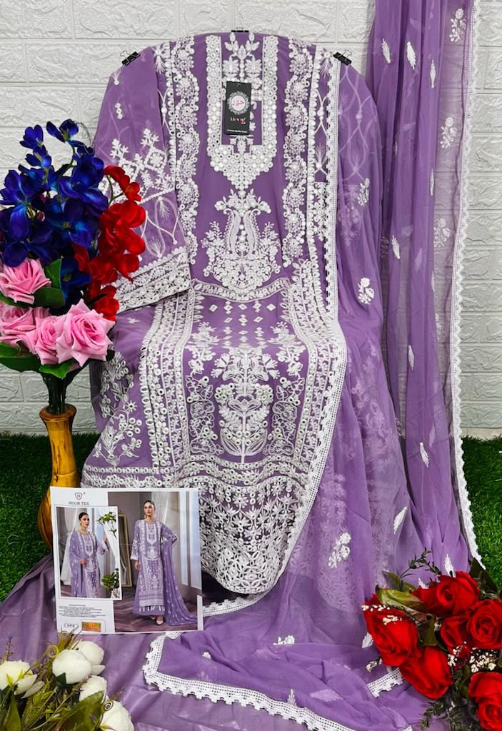 Hoor Tex Fno H 47 B Georgette With Beautiful Work Stylish Designer Festive Wear Fancy Salwar Kameez