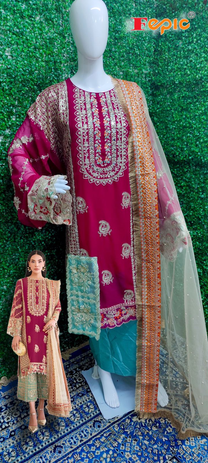 Fepic Rosemeen c 1233 Georgette with Party Wear Pakistani suit