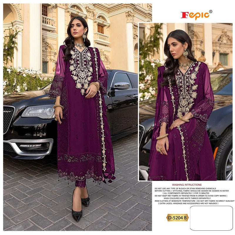 FEPIC ROSEMEEN DNO C 5204 B GEORGETTE WITH EMBROIDERED STYLISH DESIGNER PARTY WEAR SALWAR SUIT