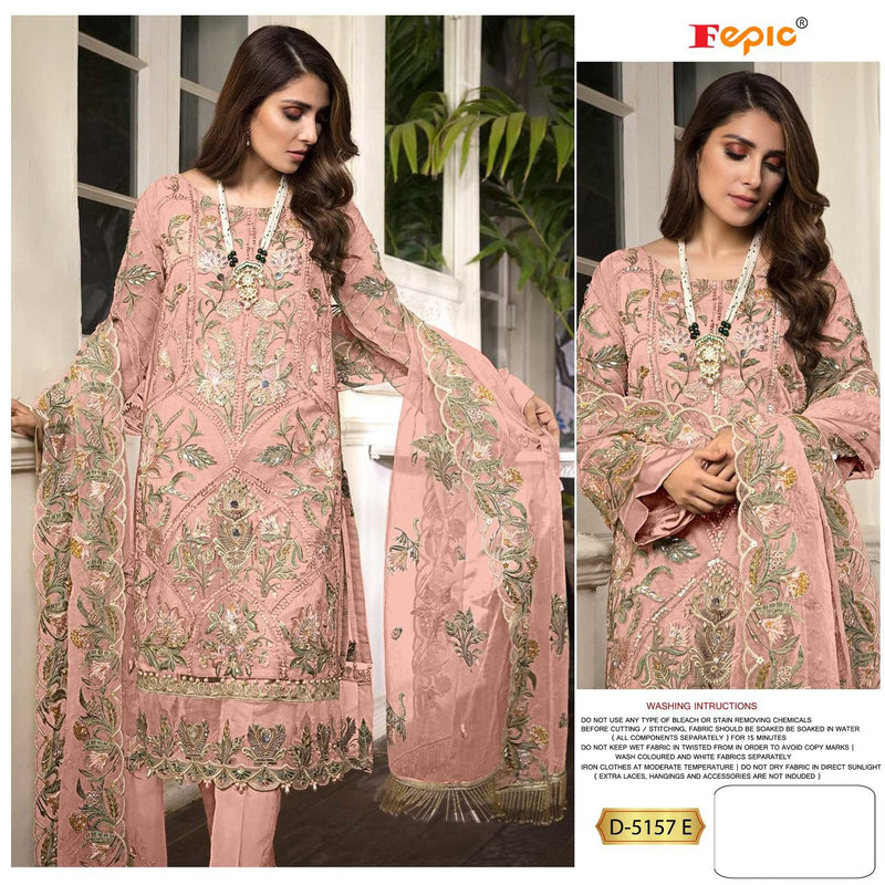 FEPIC ROSEMEEN DNO 5157 E GEORGETTE WITH EMBROIDERY STYLISH DESIGNER PARTY WEAR PAKISTANI SRTYLE SALWAR KAMEEZ