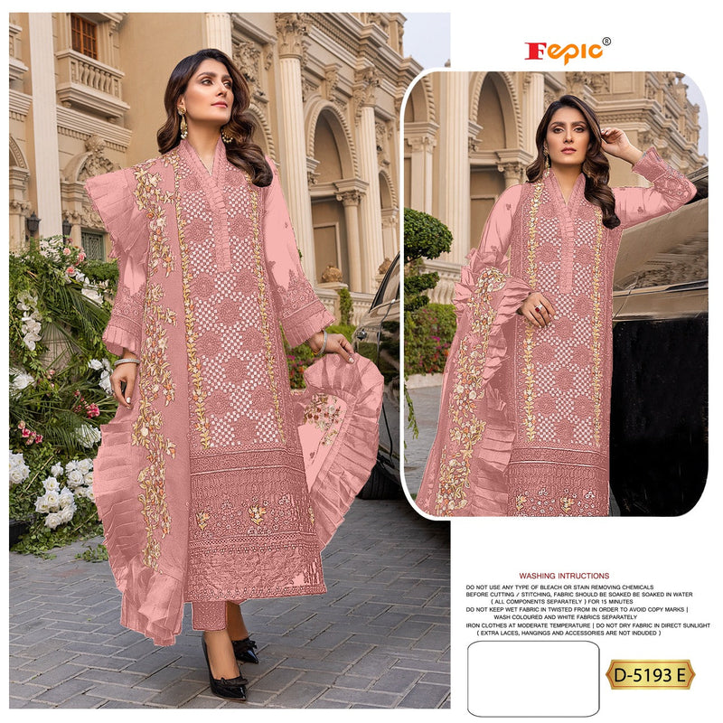 FEPIC ROSEMEEN D 5193 E GEORGETTE ELEGANT SALWAR SUIT SINGLE