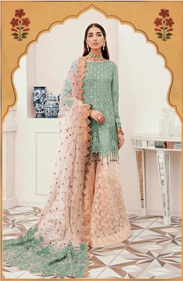 Fepic Rosemeen Rosewood 83003 C Georgette Designer Pakistani Suits