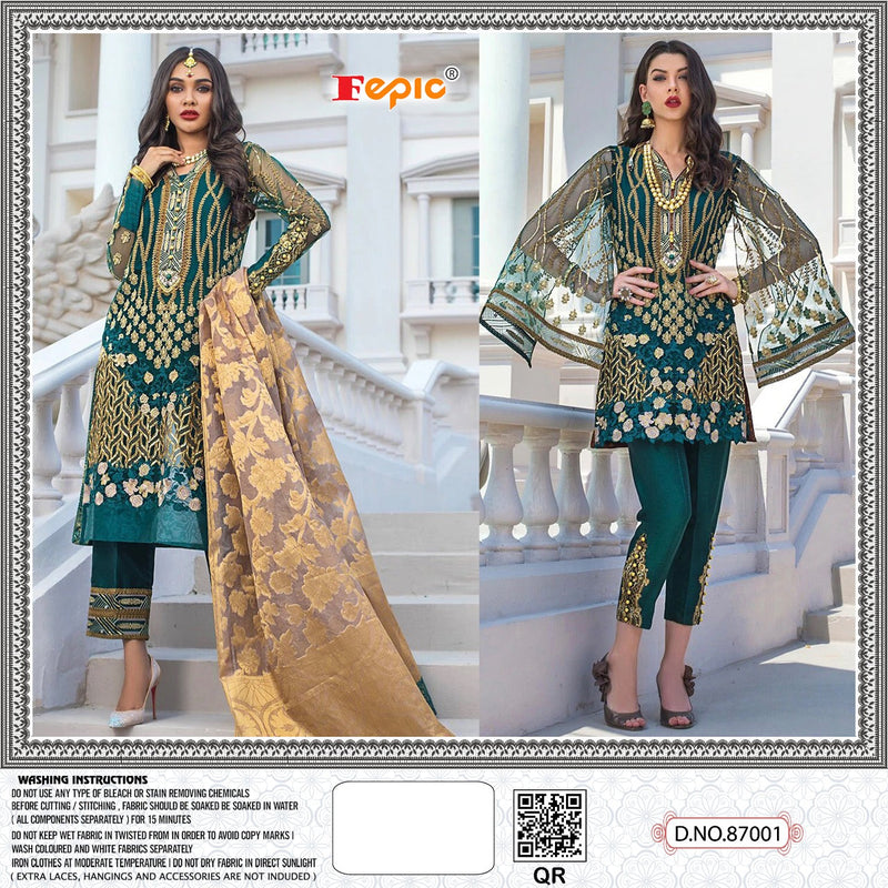 Fepic Rosemeen UnstitchedFe Series D No 87001 Oranaza Pakistani disigner Salwar Suits