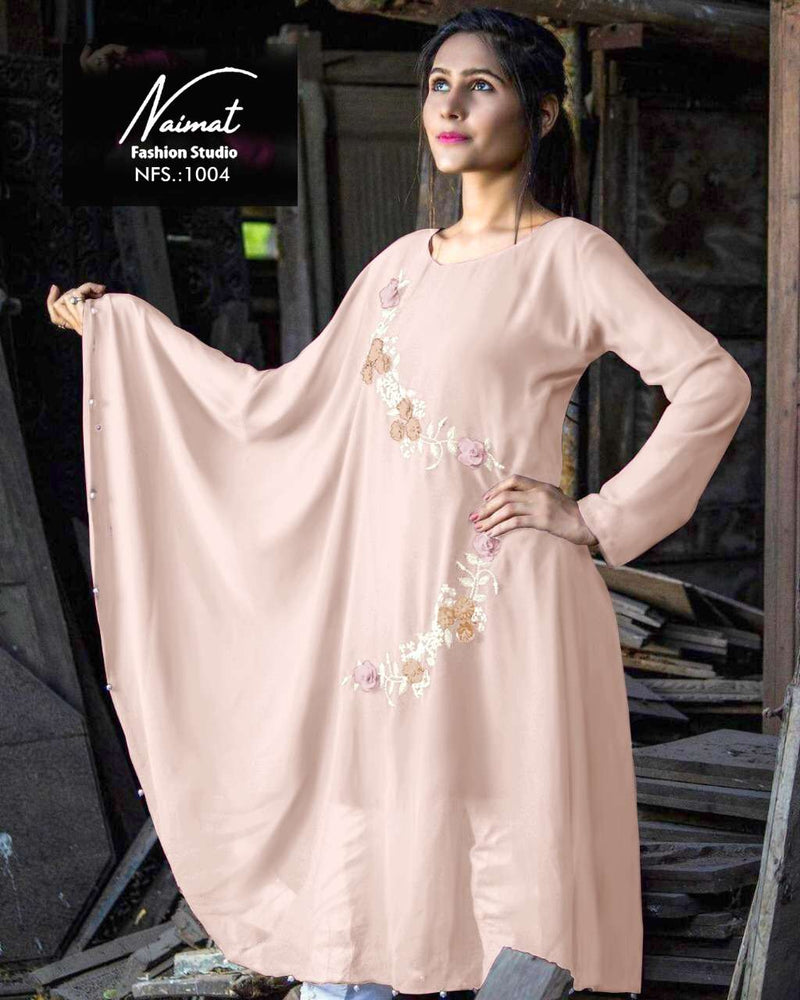 NAIMAT NFS 1004 GEORGETTE CASUAL WEAR KURTI PRET COLLECTION SINGLE