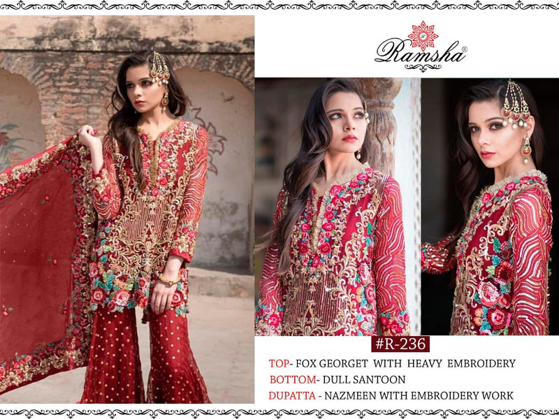 Ramsha R-241 Georgette Pakistani Designer Single Collection Suit